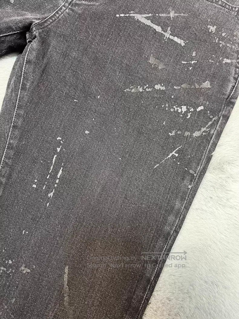 Saint Laurent Paris Saint Laurent Paris Black Reflective Splatter Basic Denim Size US 32 / EU 48 - 4 Thumbnail