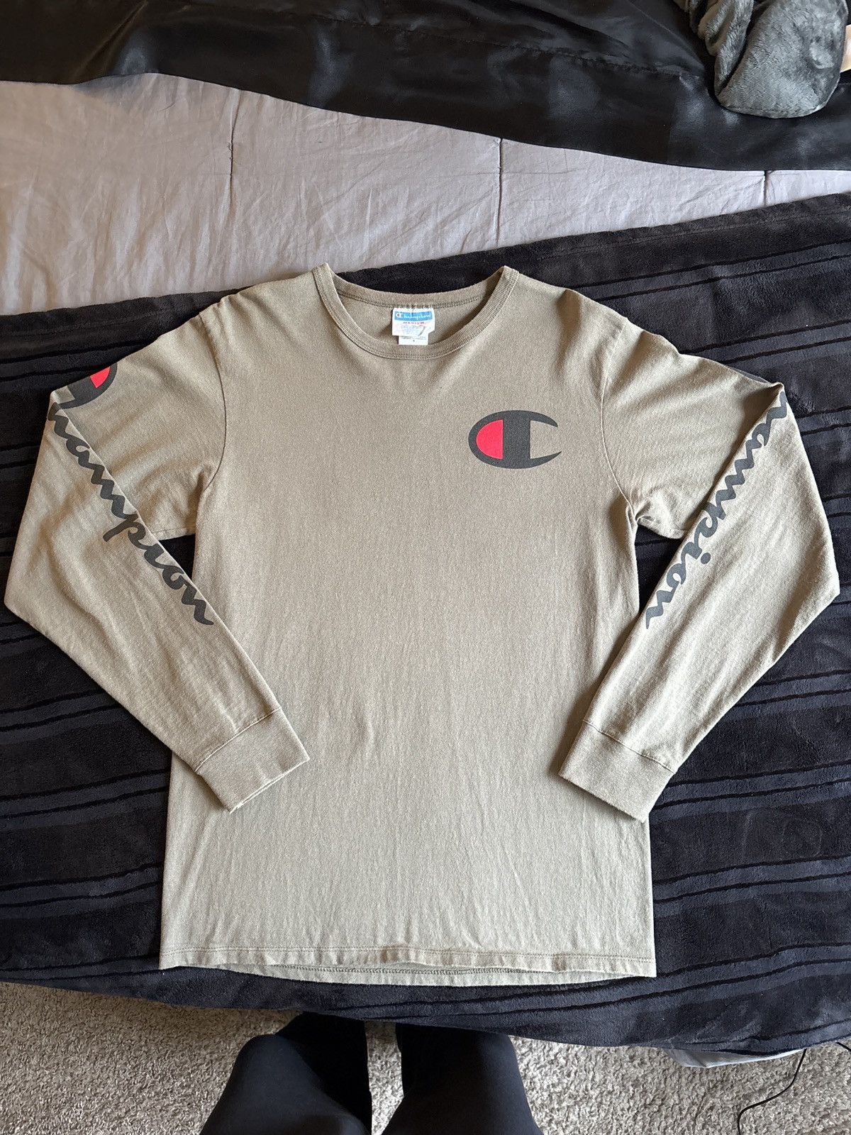 Champion Champion Mens Long Sleeve T Shirt Size US M / EU 48-50 / 2 - 1 Thumbnail