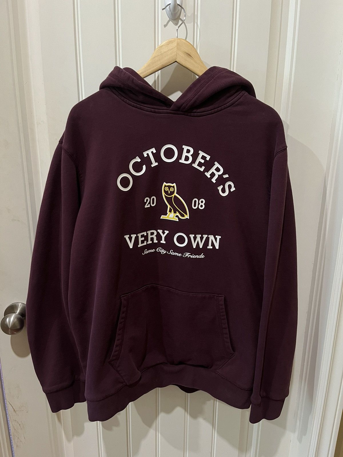 Burgundy ovo hoodie online