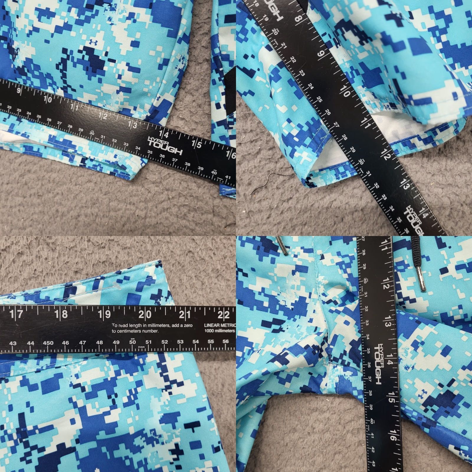 Under Armour Under Armour Bottom Men’s Size 40 Blue Digital Camo Pixelated Swim Trunks Size US 40 / EU 56 - 8 Thumbnail
