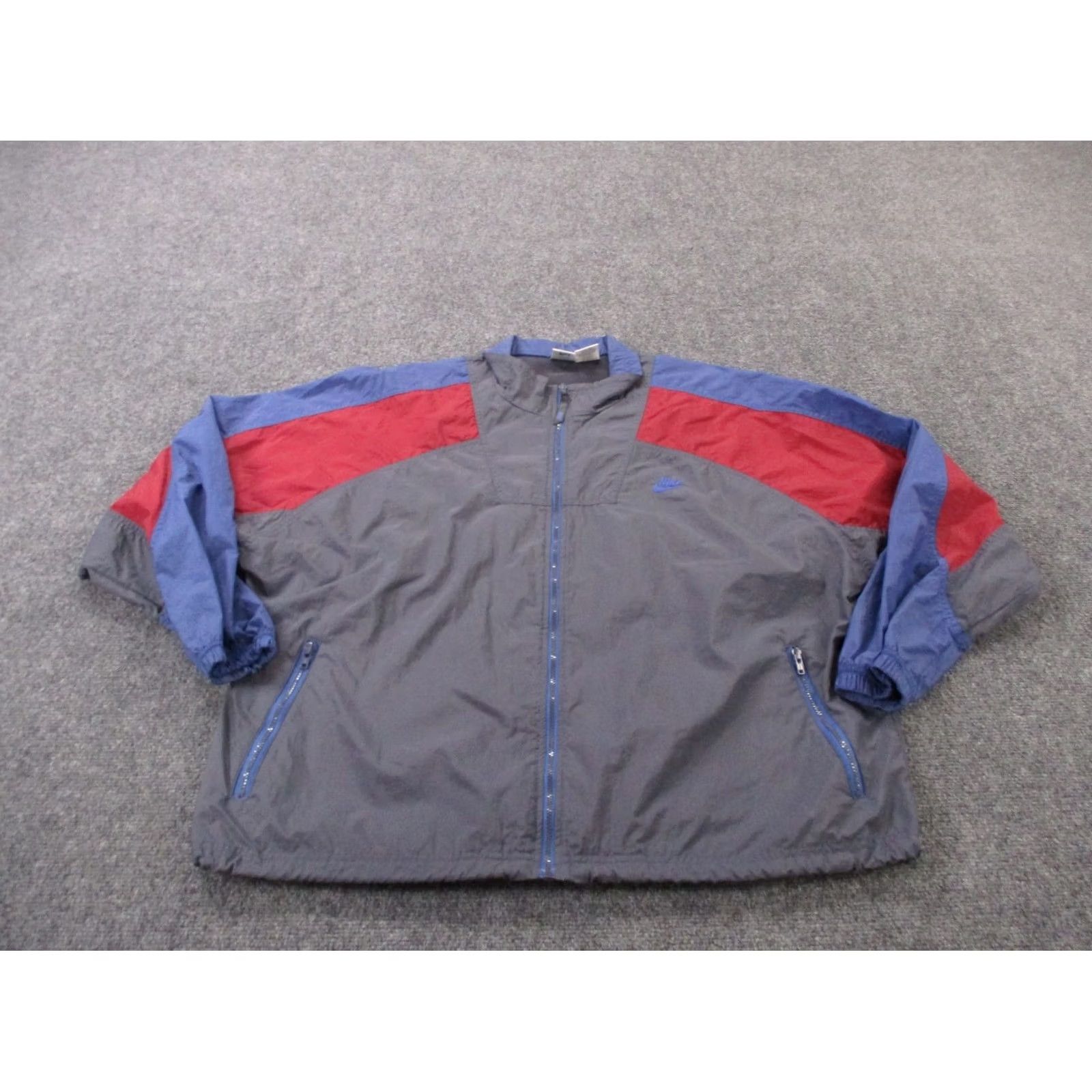 Nike VINTAGE Nike Jacket Mens L Nylon Retro Windbreaker 90s Sports Track Size US L / EU 52-54 / 3 - 2 Thumbnail