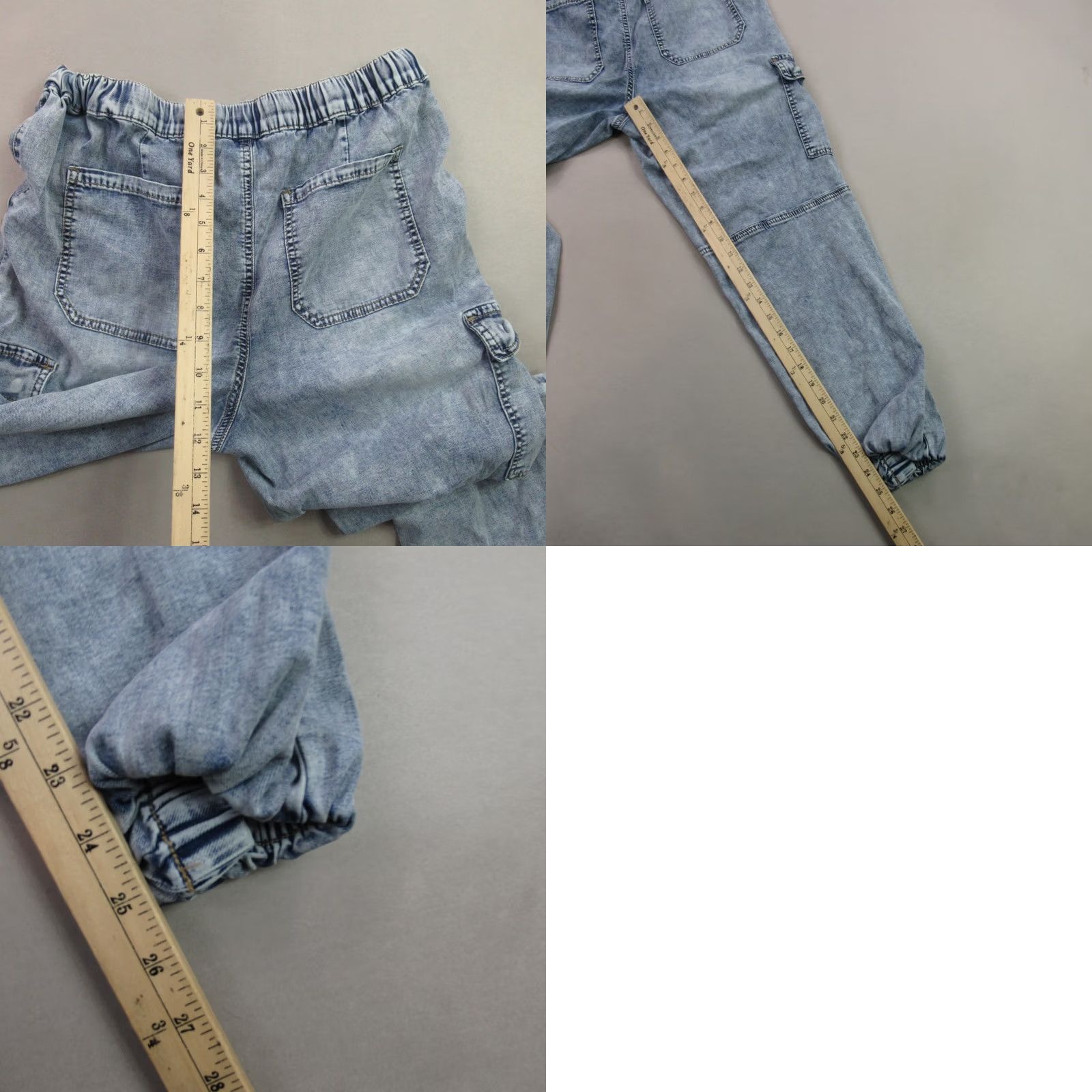 Vintage SO Pants Womens Large Hiking Pockets Drawstring Cargo Outdoors Blue Jogger Size 36" / US 14 / IT 50 - 8 Thumbnail