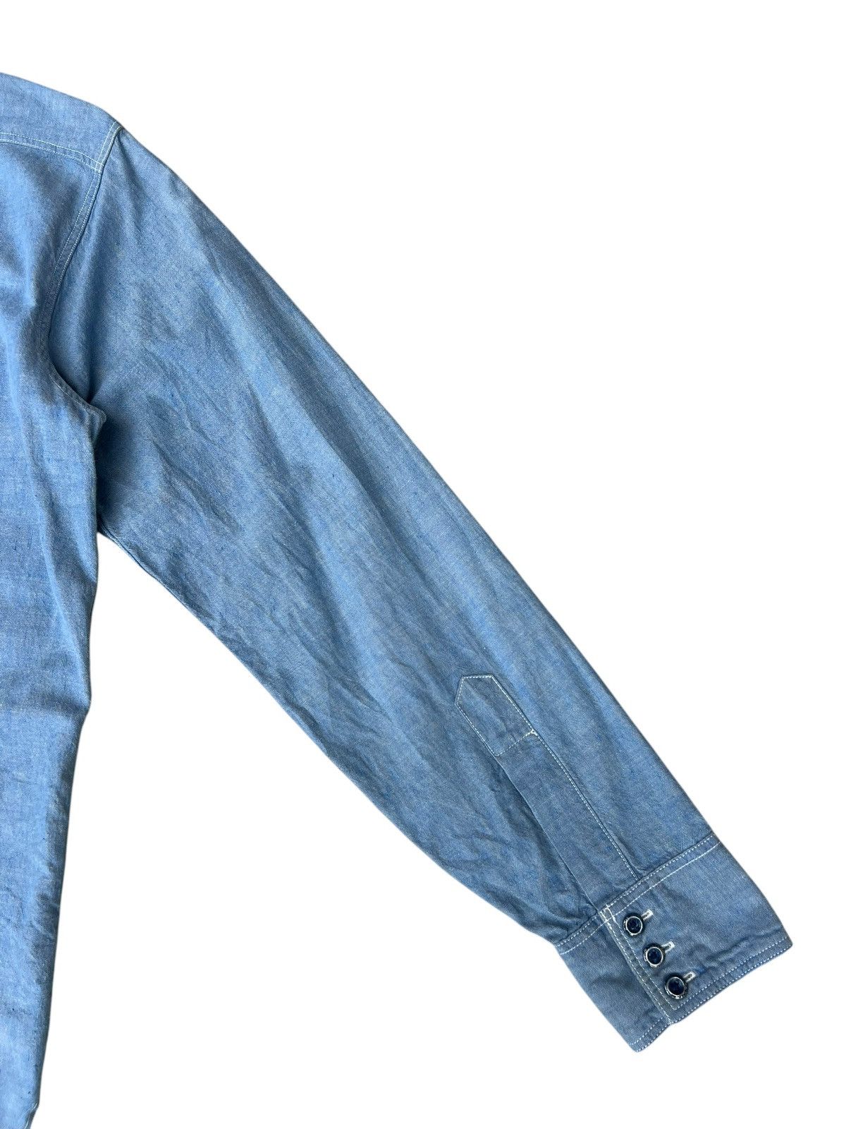Sugar Cane Sugar Cane Chin Strap Gusset Selvedge Chambray Shirt Size US S / EU 44-46 / 1 - 23 Thumbnail