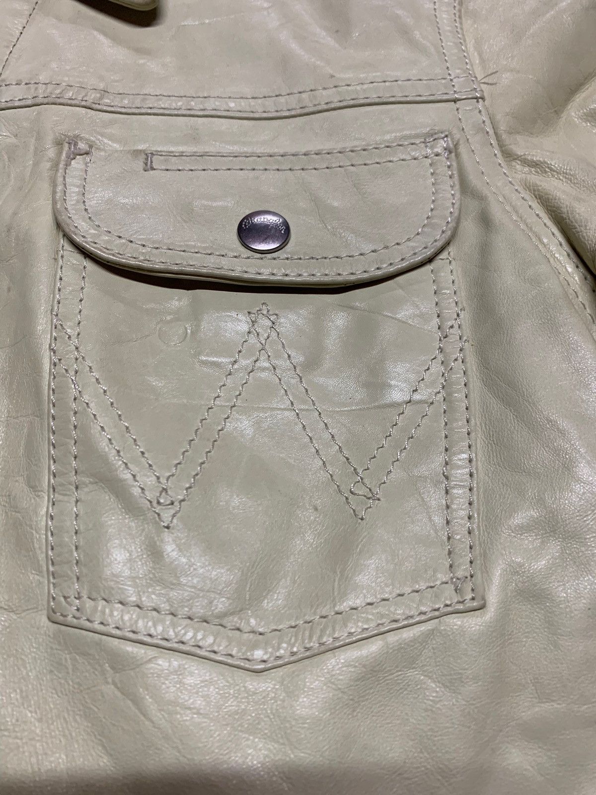 Vintage WRANGLER VINTAGE LEATHER JACKET Size US M / EU 48-50 / 2 - 11 Thumbnail