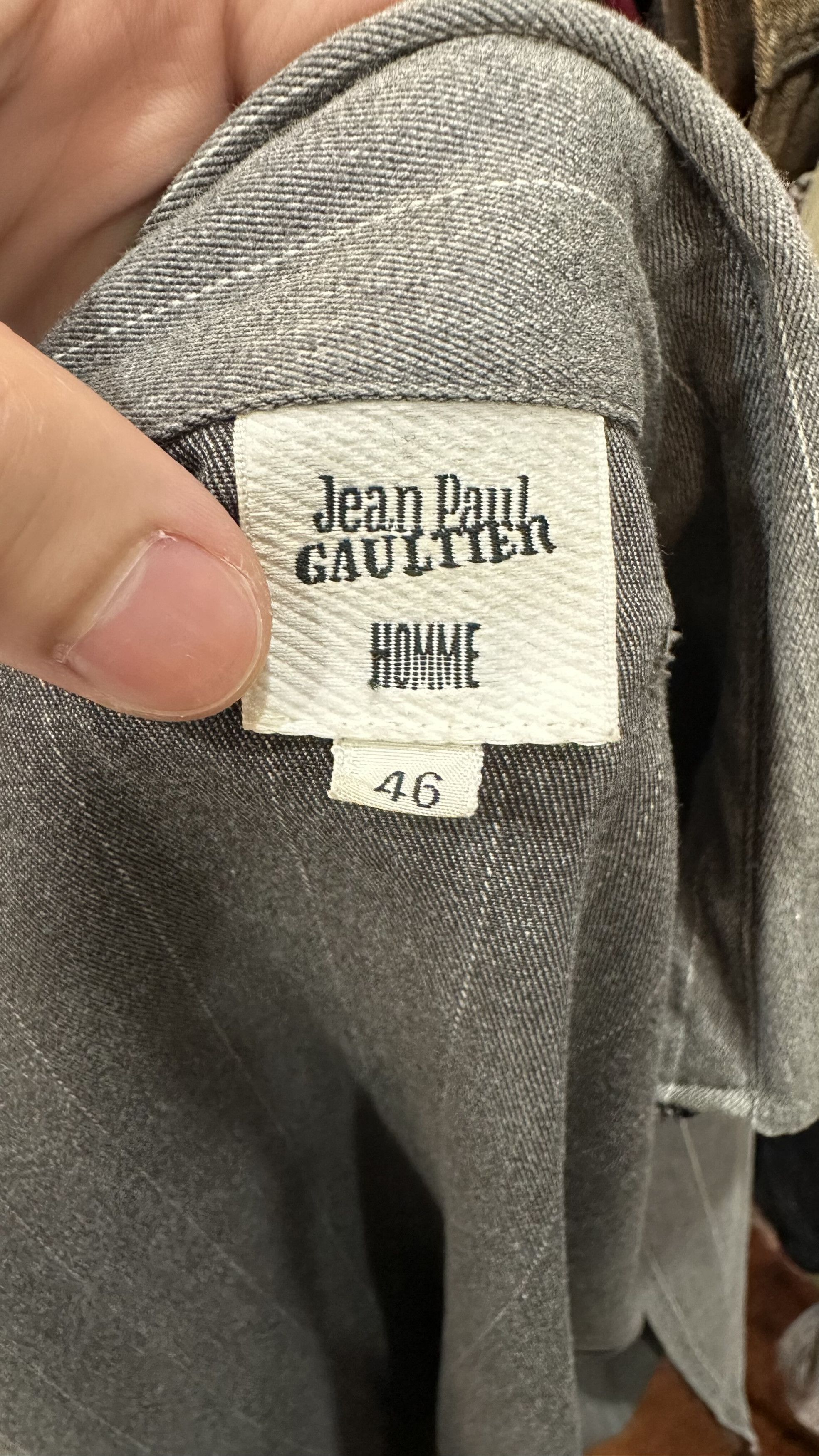 Jean Paul Gaultier Jean Paul Gaultier Grey Pinstripe Zip Jacket - Size 46 Size US S / EU 44-46 / 1 - 2 Thumbnail