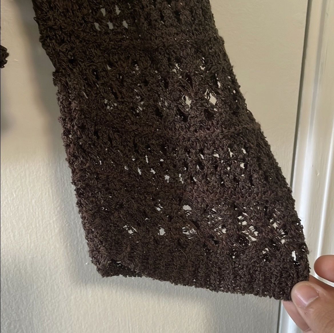 Other Armand & Alba Brown Open Weave Cardigan Size M / US 6-8 / IT 42-44 - 6 Thumbnail