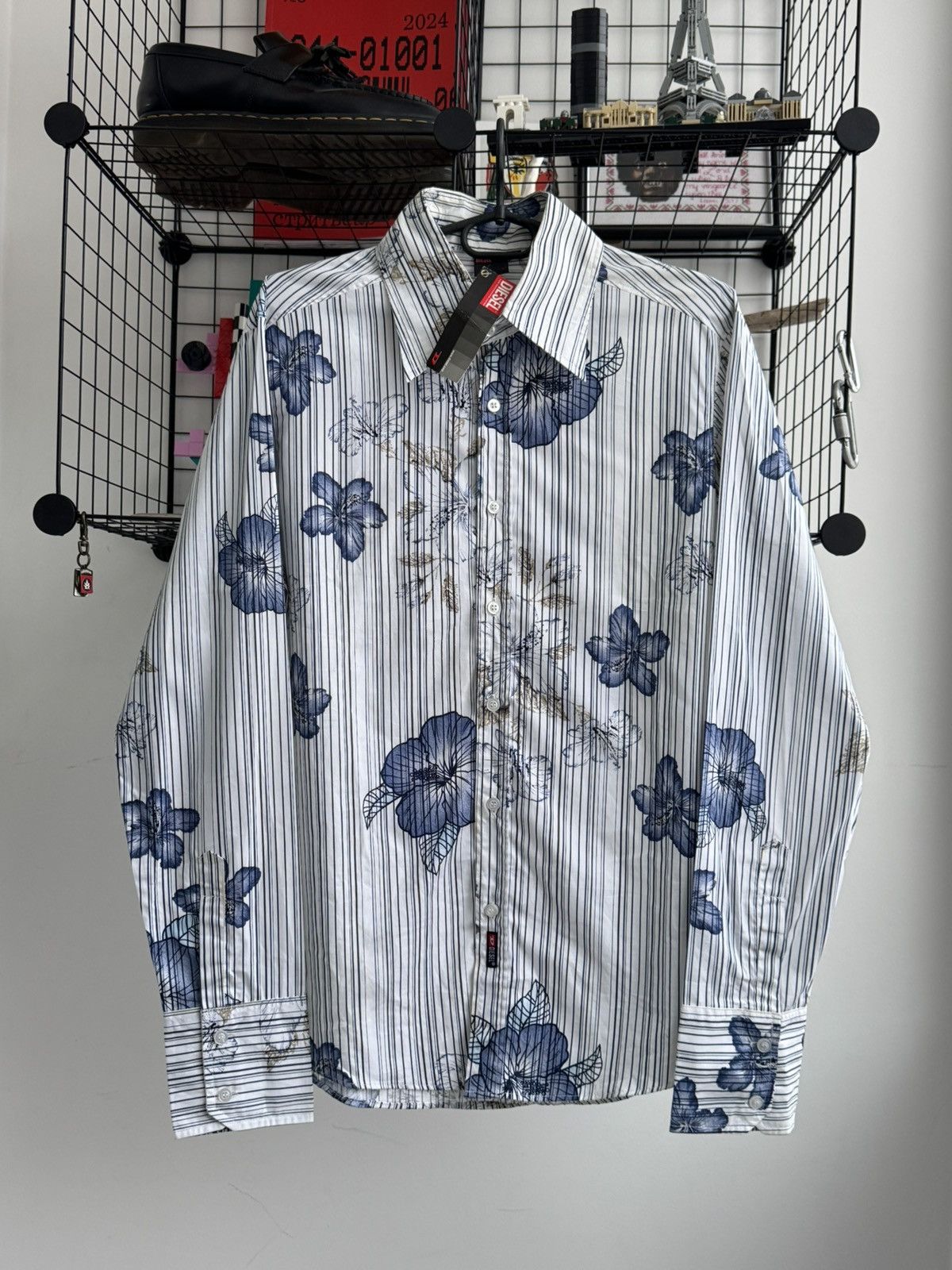 Diesel New Vintage Diesel Flower Shirt Y2K Size US M / EU 48-50 / 2 - 1 Thumbnail
