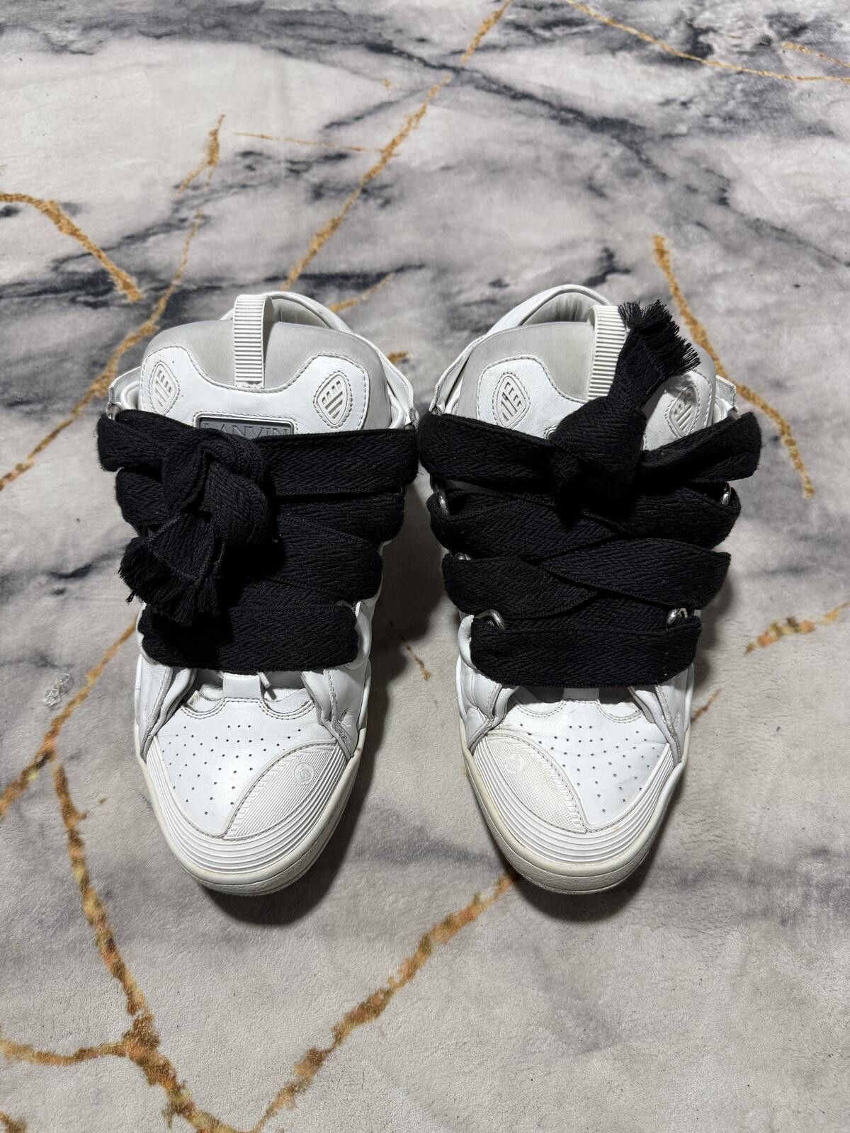 Lanvin Lanvin Curb White Black Lace - Sz 13US Size US 13 / EU 46 - 2 Thumbnail