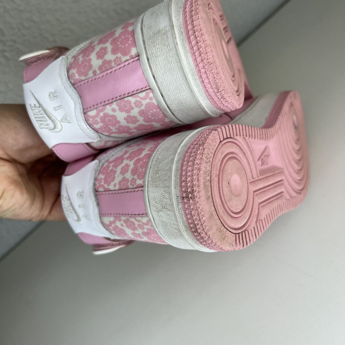 Nike × Vintage Nike Air Force 1 High Perfect Pink White Sneakers Shoes Y2K Size US 7.5 / IT 37.5 - 6 Thumbnail