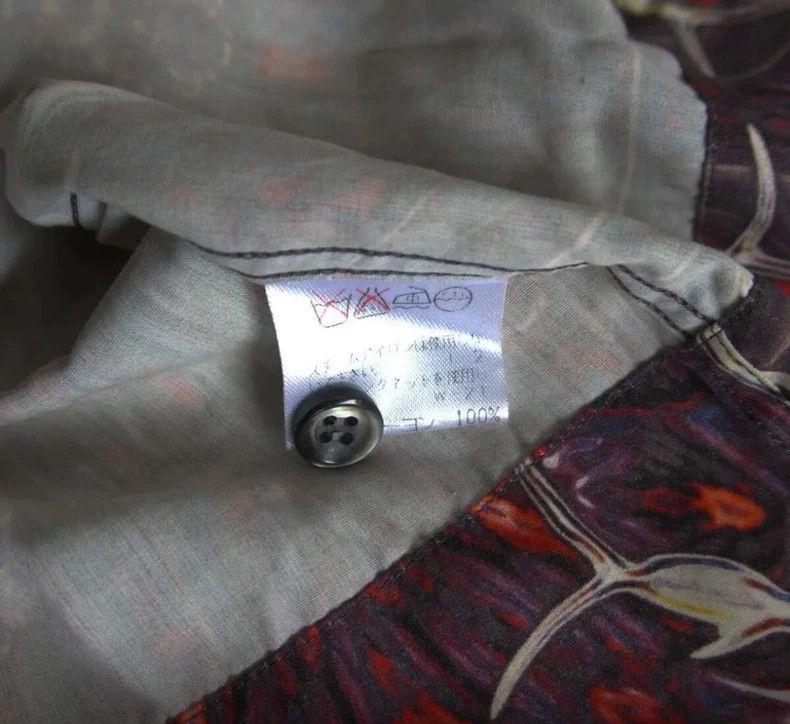 Issey Miyake issey miyake Printed silk shirt Size US L / EU 52-54 / 3 - 6 Thumbnail