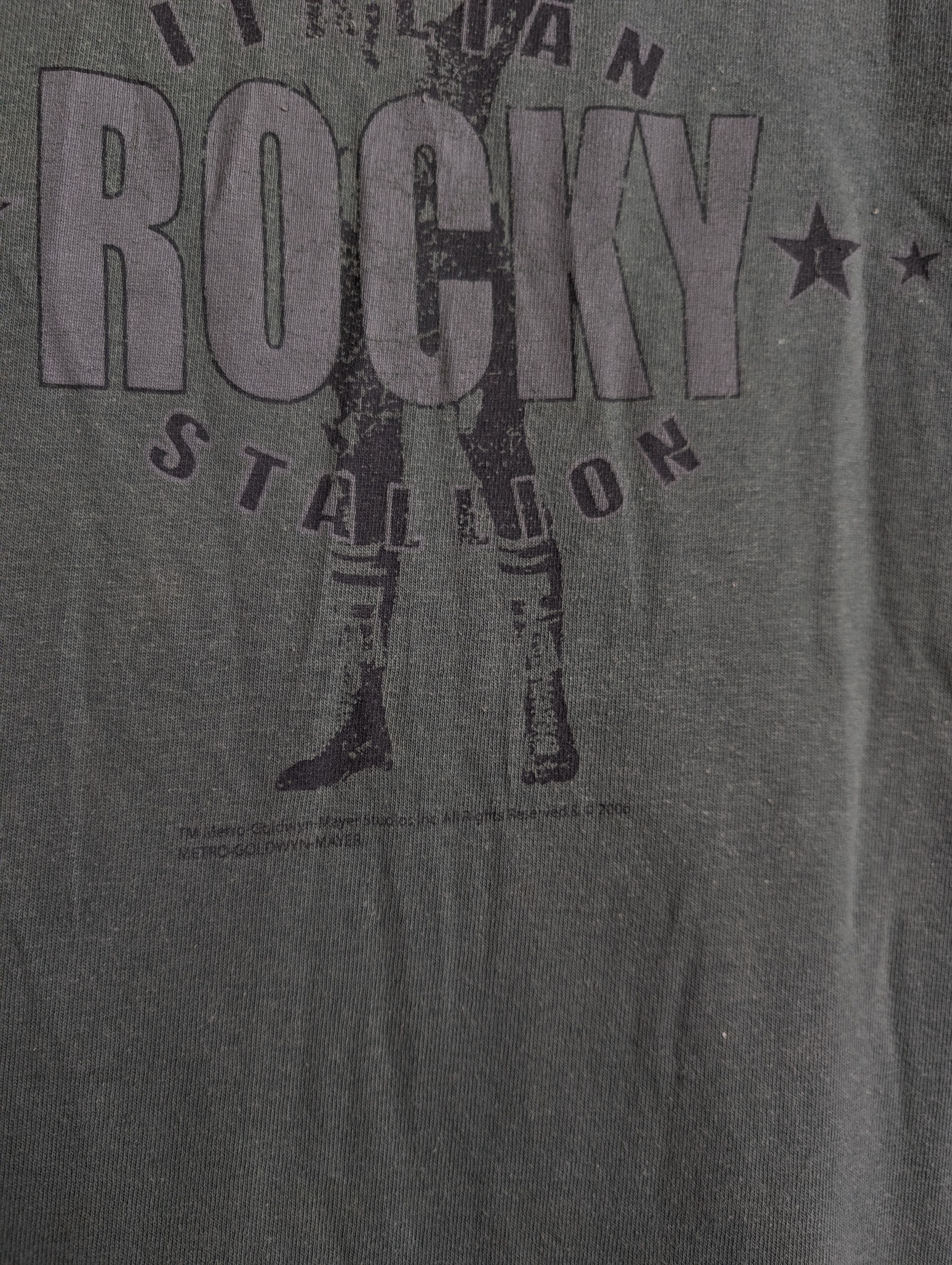 Vintage Rocky Balboa Movie Promo Tee Khaki Retro Y2K Streetwear Size US L / EU 52-54 / 3 - 3 Thumbnail