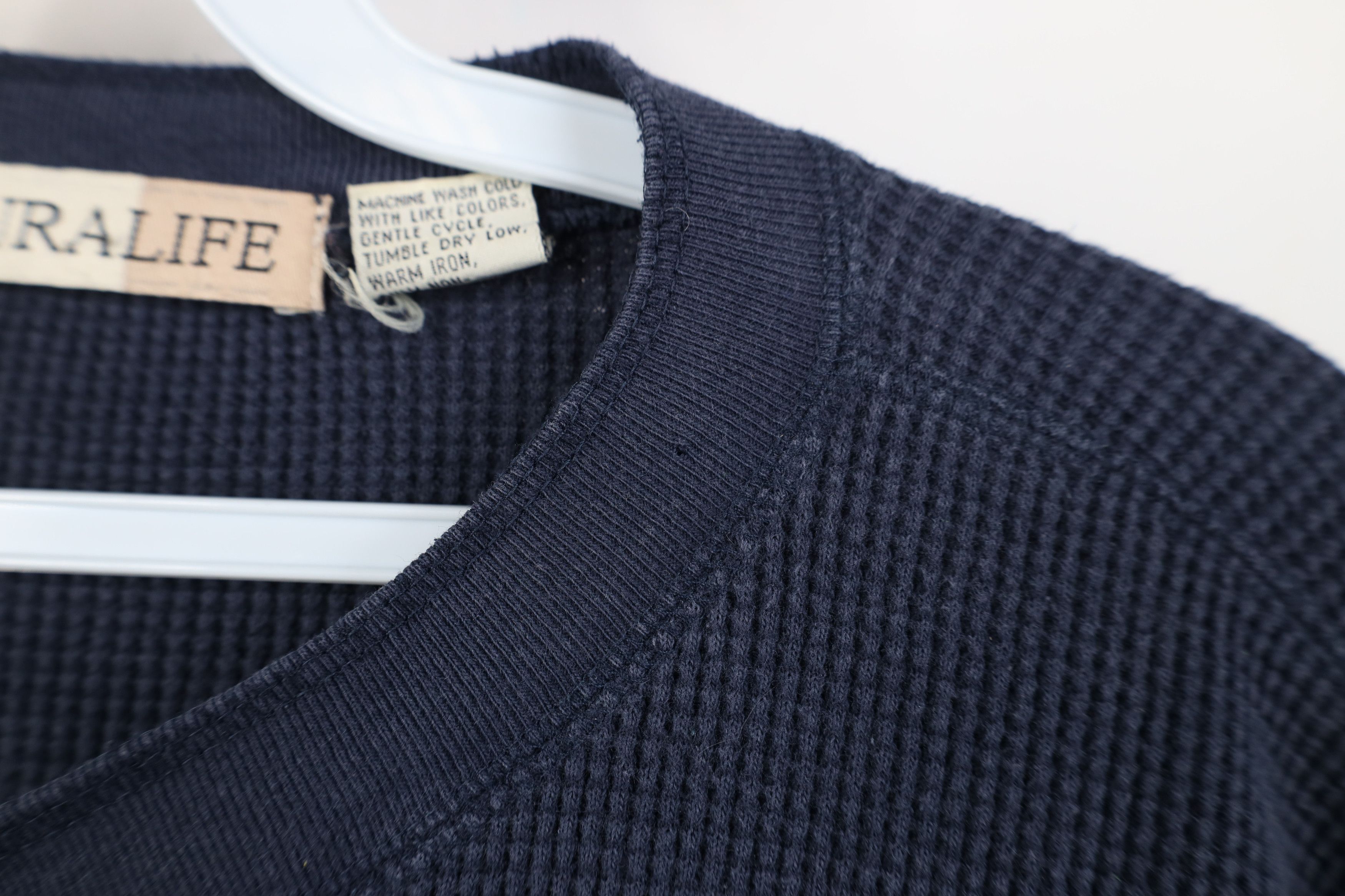 Vintage Vintage 90s Streetwear Knit Long Sleeve Henley T-Shirt Size US XL / EU 56 / 4 - 4 Thumbnail