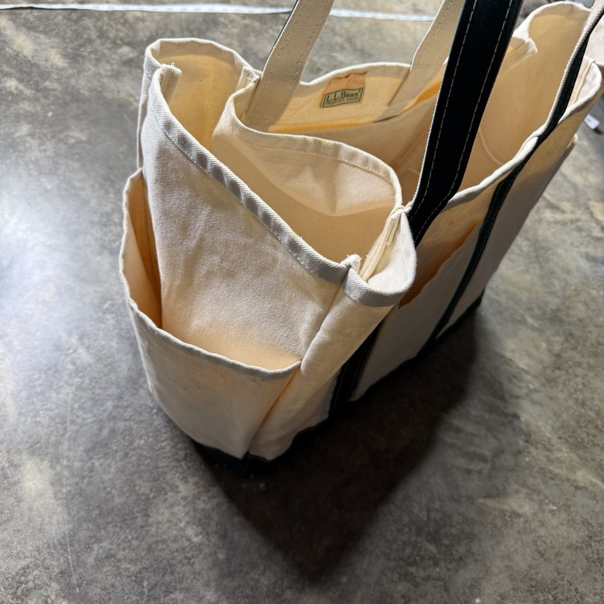 L.L. Bean vintage 80s llbean grean and white gardening tote bag Size ONE SIZE - 6 Thumbnail