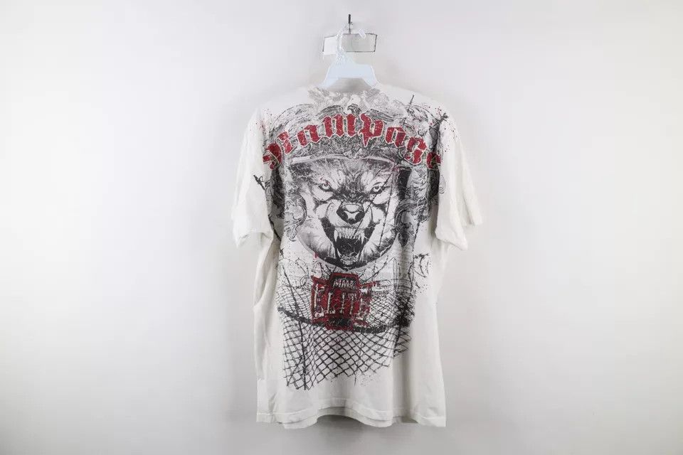 Vintage Vintage MMA Chuck Liddell UFC Rampage Dragon Tribal T-Shirt Size US L / EU 52-54 / 3 - 11 Thumbnail