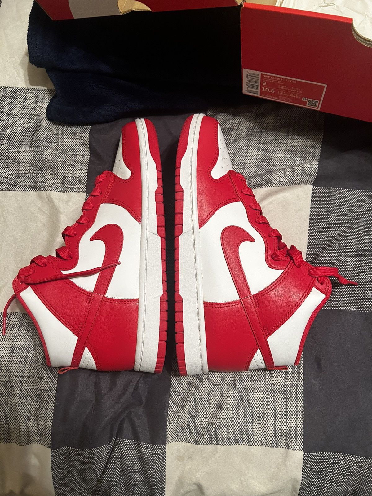 Nike Nike dunk high red Size US 9 / EU 42 - 5 Thumbnail