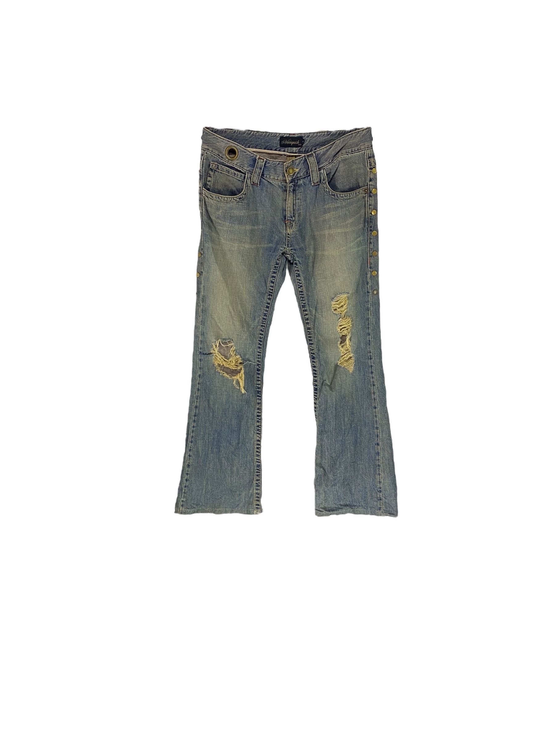 Japanese Brand × Vanquish Vanquish distressed low rise flare jeans Size US 34 / EU 50 - 1 Thumbnail