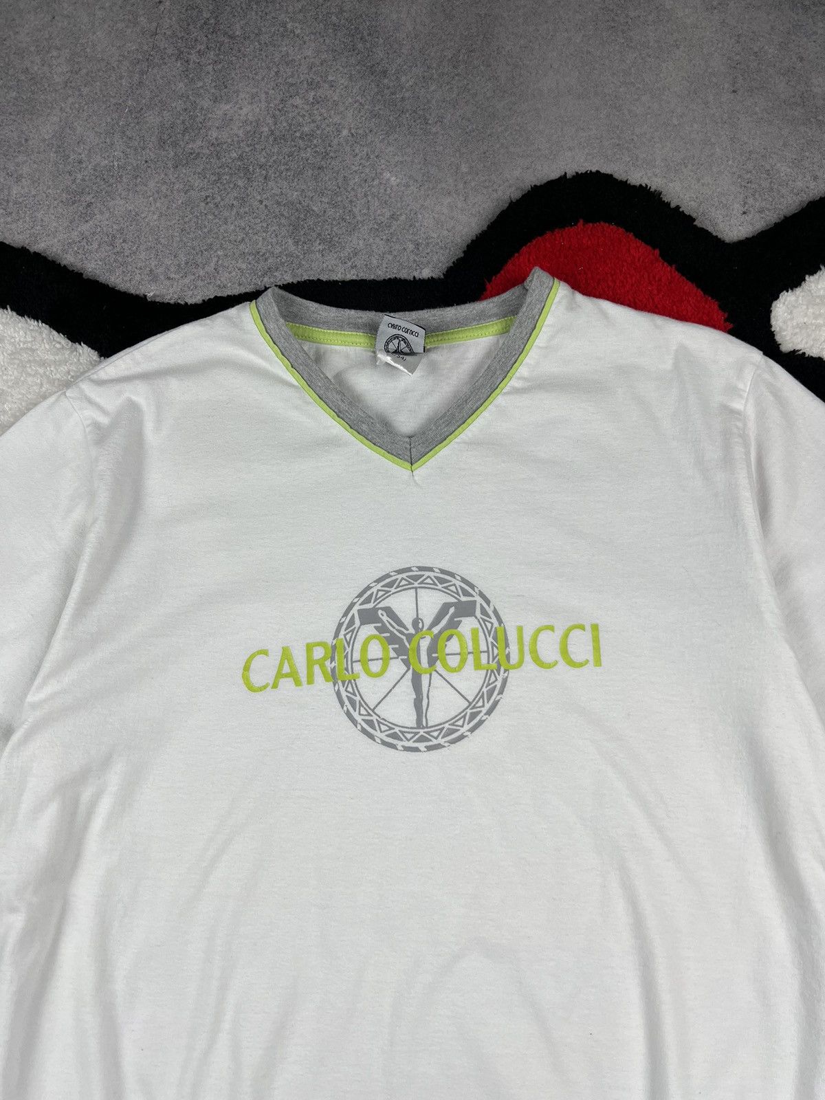 Carlo Colucci Vintage Carlo Colucci Italy Designer Big Logo Y2K Tee Size US L / EU 52-54 / 3 - 4 Thumbnail