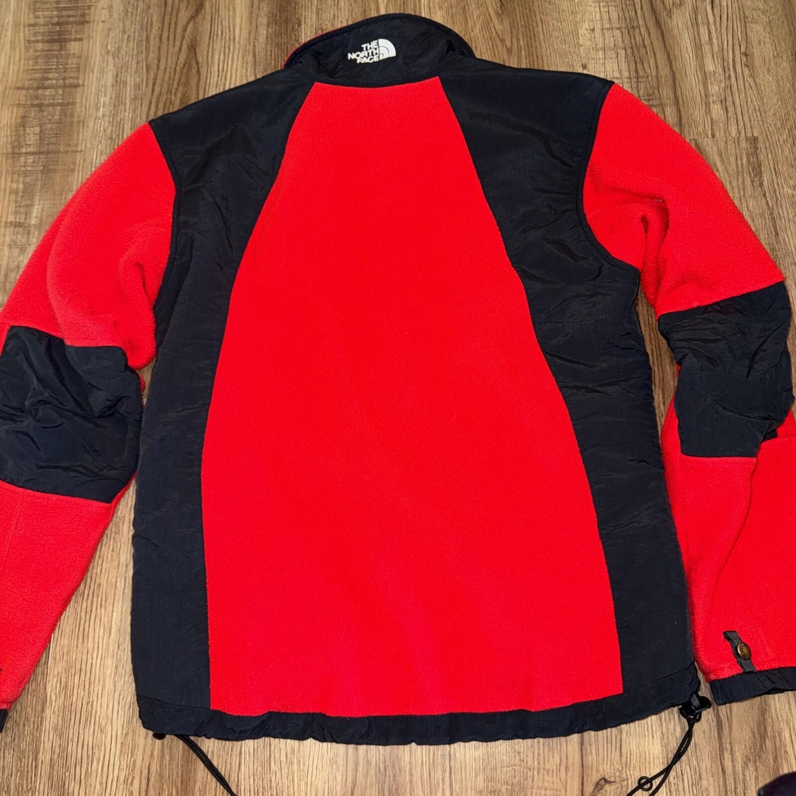 The North Face Vtg North Face Fleece Jacket Red Black 90s Denali Polartec Size US S / EU 44-46 / 1 - 9 Thumbnail