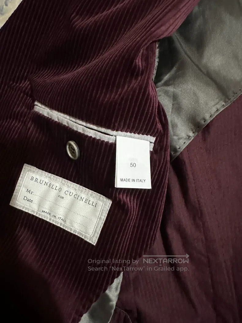 Brunello Cucinelli Brunello Cucinelli Corduroy suit jacket Size 50L - 6 Thumbnail