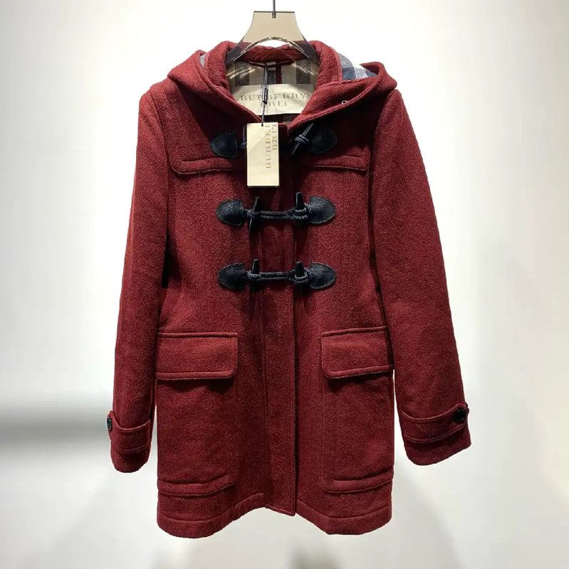 Burberry Burberry Red Woolen Ladies Coat Size ONE SIZE - 1 Thumbnail