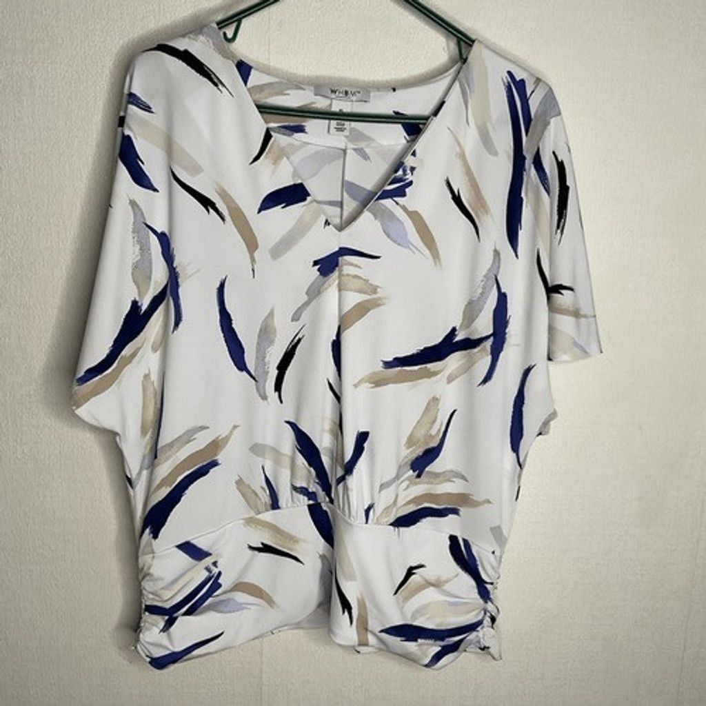 White House Black Market NWOT White House Black Market Stretch Blouse Top Women XL Size XL / US 12-14 / IT 48-50 - 7 Thumbnail