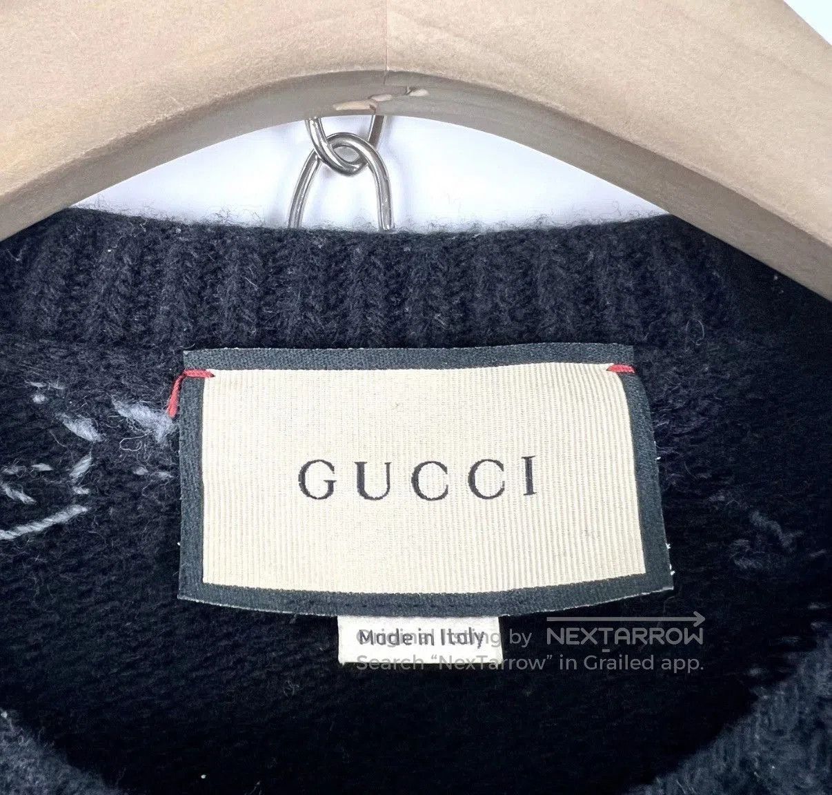 Gucci Black Patterned Long Sleeve Sweater Size L. Size US L / EU 52-54 / 3 - 4 Thumbnail