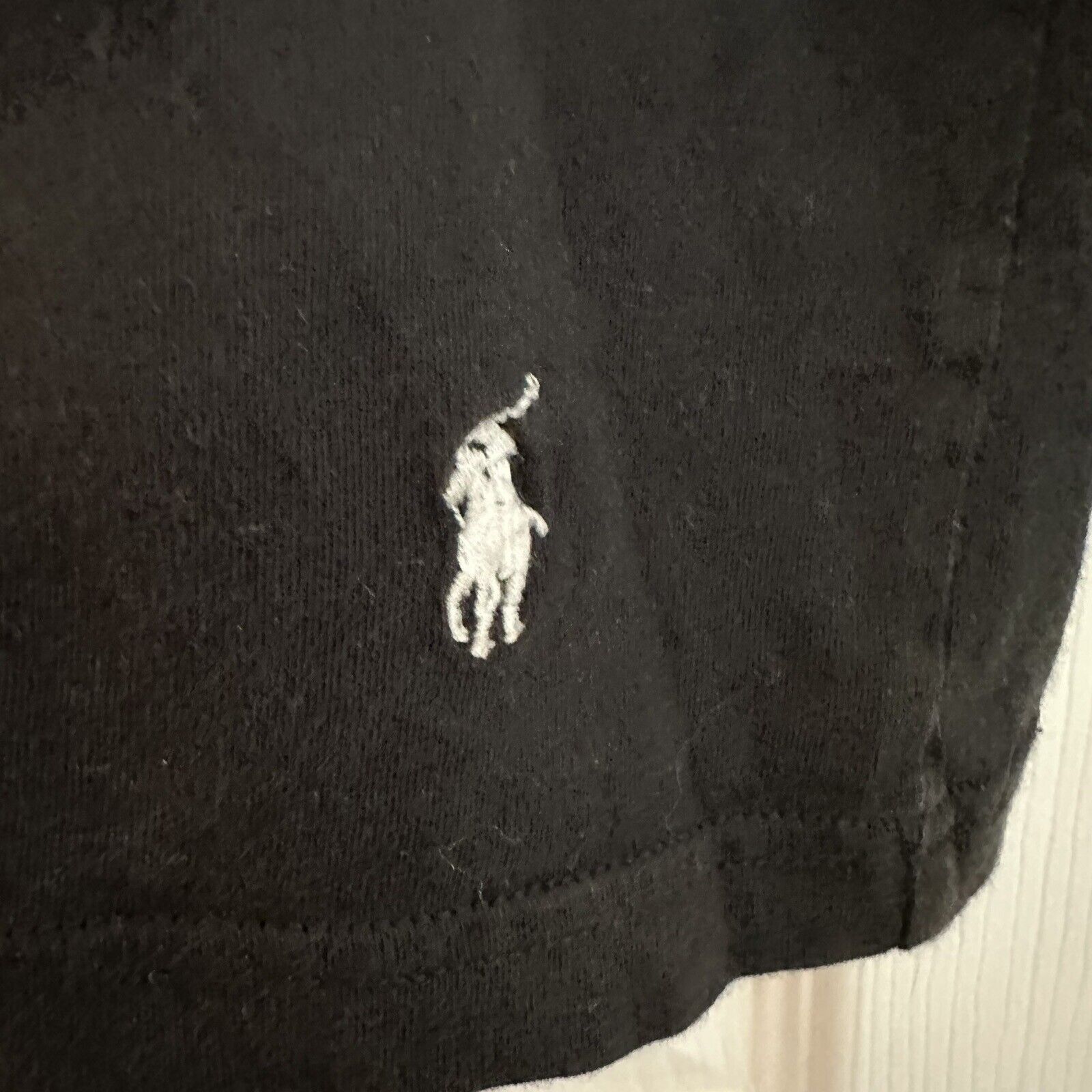 Polo Ralph Lauren Polo Ralph Lauren Black Tee V-Neck Size XL Cotton White Pony Size US XL / EU 56 / 4 - 2 Thumbnail