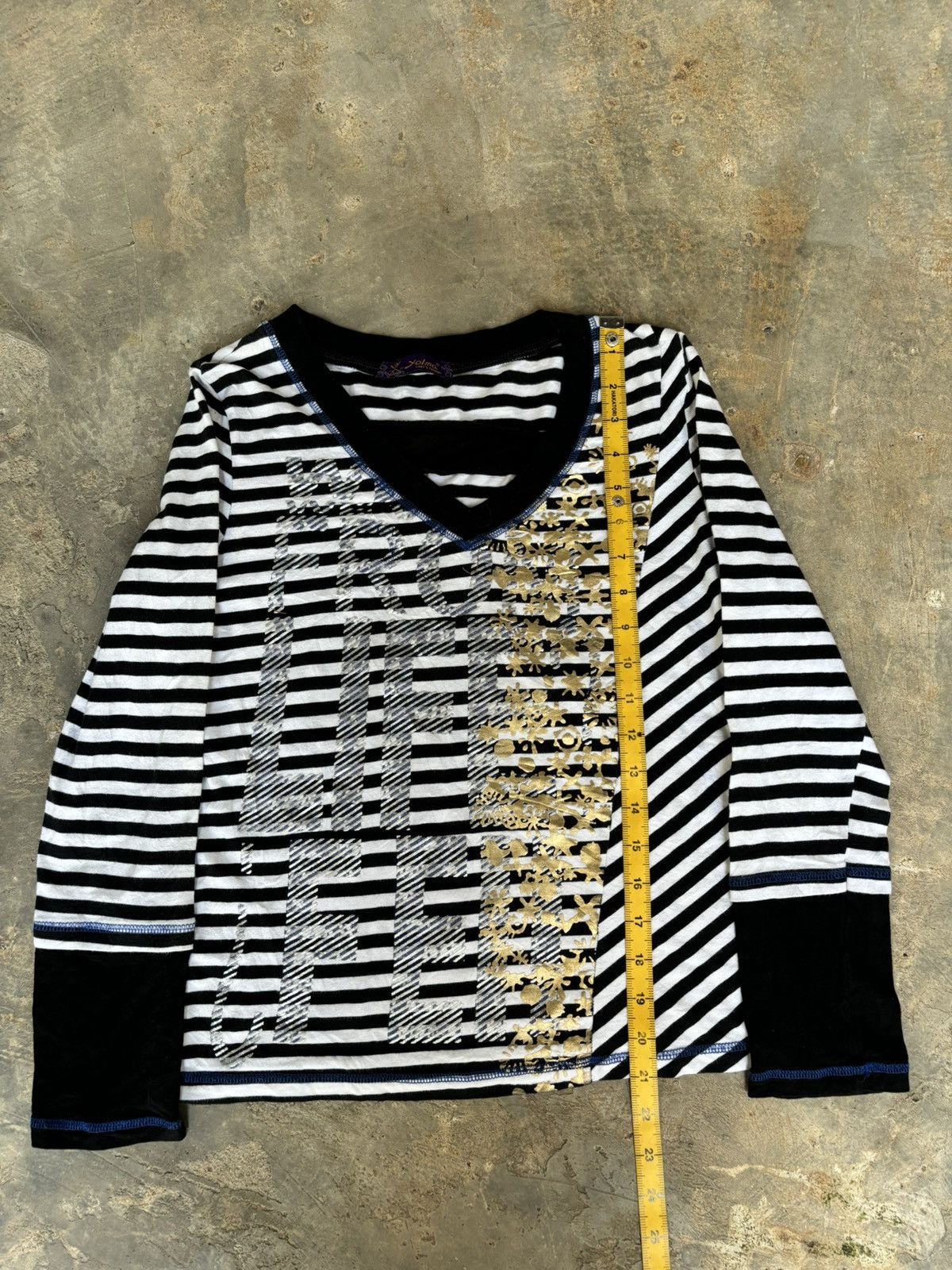 Hysteric Glamour Y2k Yolma Stripe Ifsixwasnine Punk Style Longsleeve Size M / US 6-8 / IT 42-44 - 11 Thumbnail