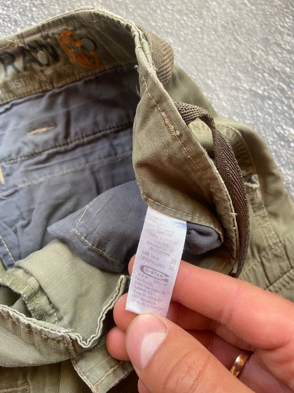 G-Star Vintage G Star Raw Y2K distressed cargo pants Size US 33 - 7 Thumbnail