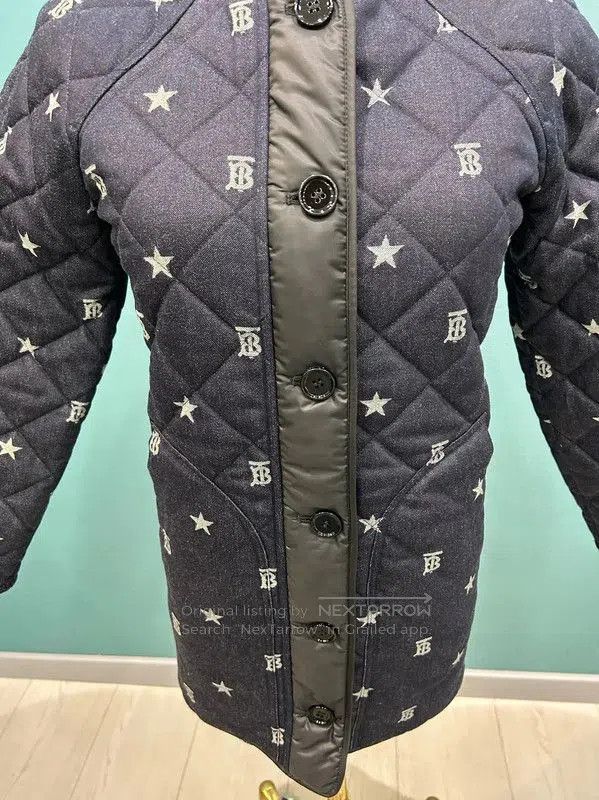 Burberry Burberry Blue Star Logo Quilted Cotton Coat. Size M / US 6-8 / IT 42-44 - 4 Thumbnail