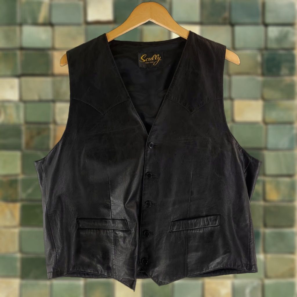Scully Scully Vest Western Leather Black Style 503 Mens L Mens Leather Vest Black Western Style 503 L Size US L / EU 52-54 / 3 - 1 Thumbnail