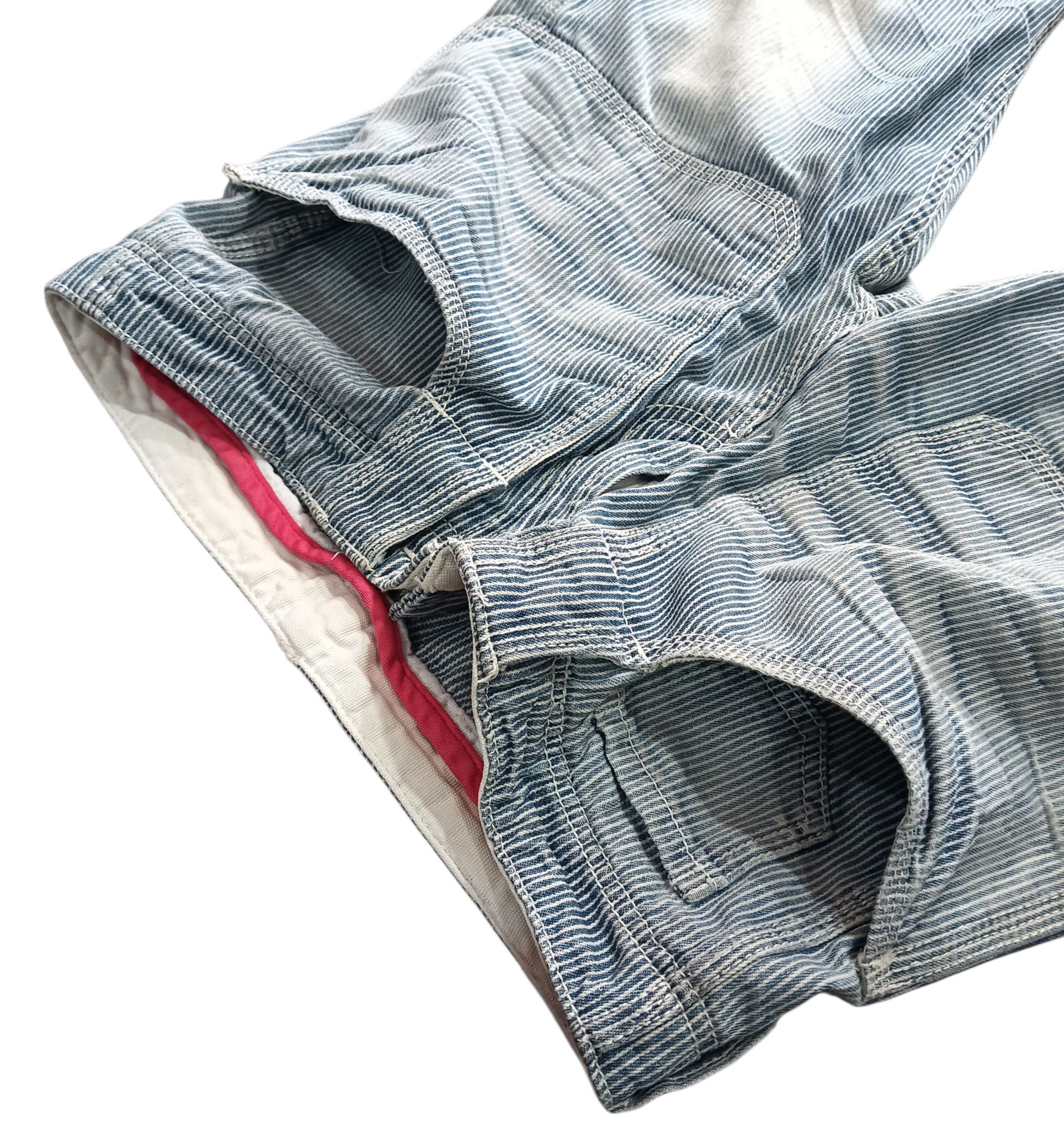 Other Distressed Carpenter Striped Jeans Size US 32 / EU 48 - 10 Thumbnail