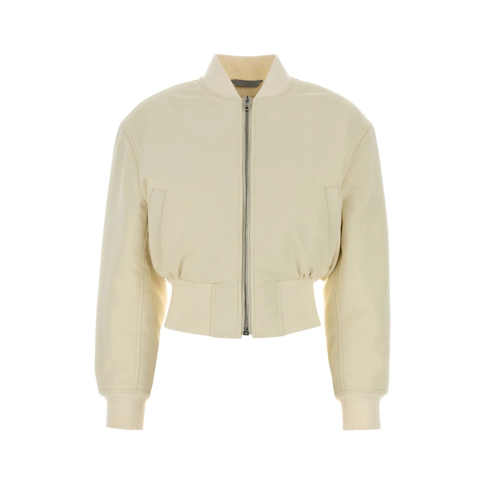 Balenciaga BALENCIAGA Ivory Polyester Bomber Jacket New & Authentic (Wo Size M / US 6-8 / IT 42-44 - 1 Thumbnail