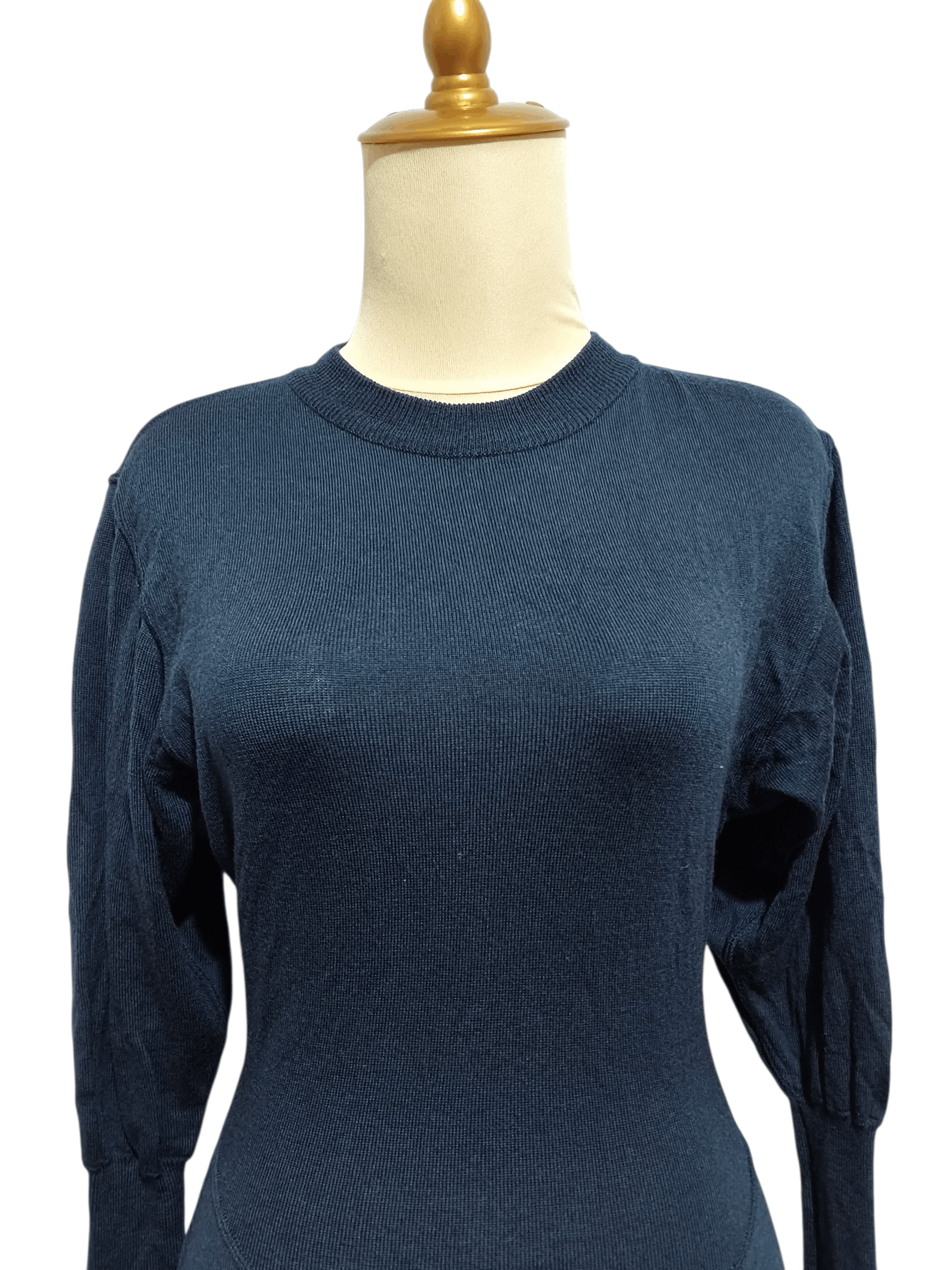 Alaia 🔥Alaia Navy Puff Sleeved wool bodysuit🔥 Size S / US 4 / IT 40 - 2 Thumbnail