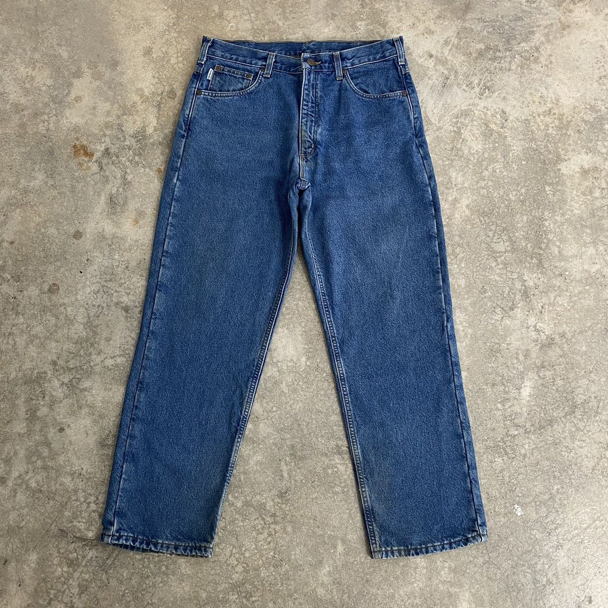 Carhartt VTG Carhartt Blanket Lined Relaxed Fit Denim Jeans Size US 34 / EU 50 - 6 Thumbnail