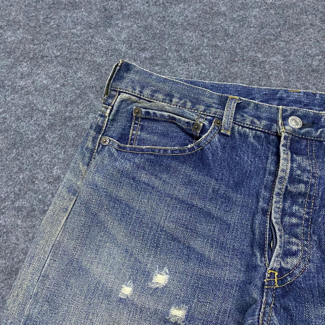 Takeo Kikuchi 💥Best Offer💥Vintage Takeo Kikuchi Distressed Denim Size US 34 / EU 50 - 9 Thumbnail