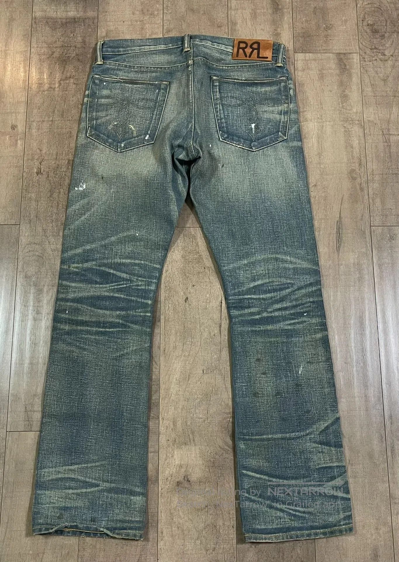 RRL Ralph Lauren RRL Distressed Washed Denim Jeans. Size US 32 / EU 48 - 8 Thumbnail