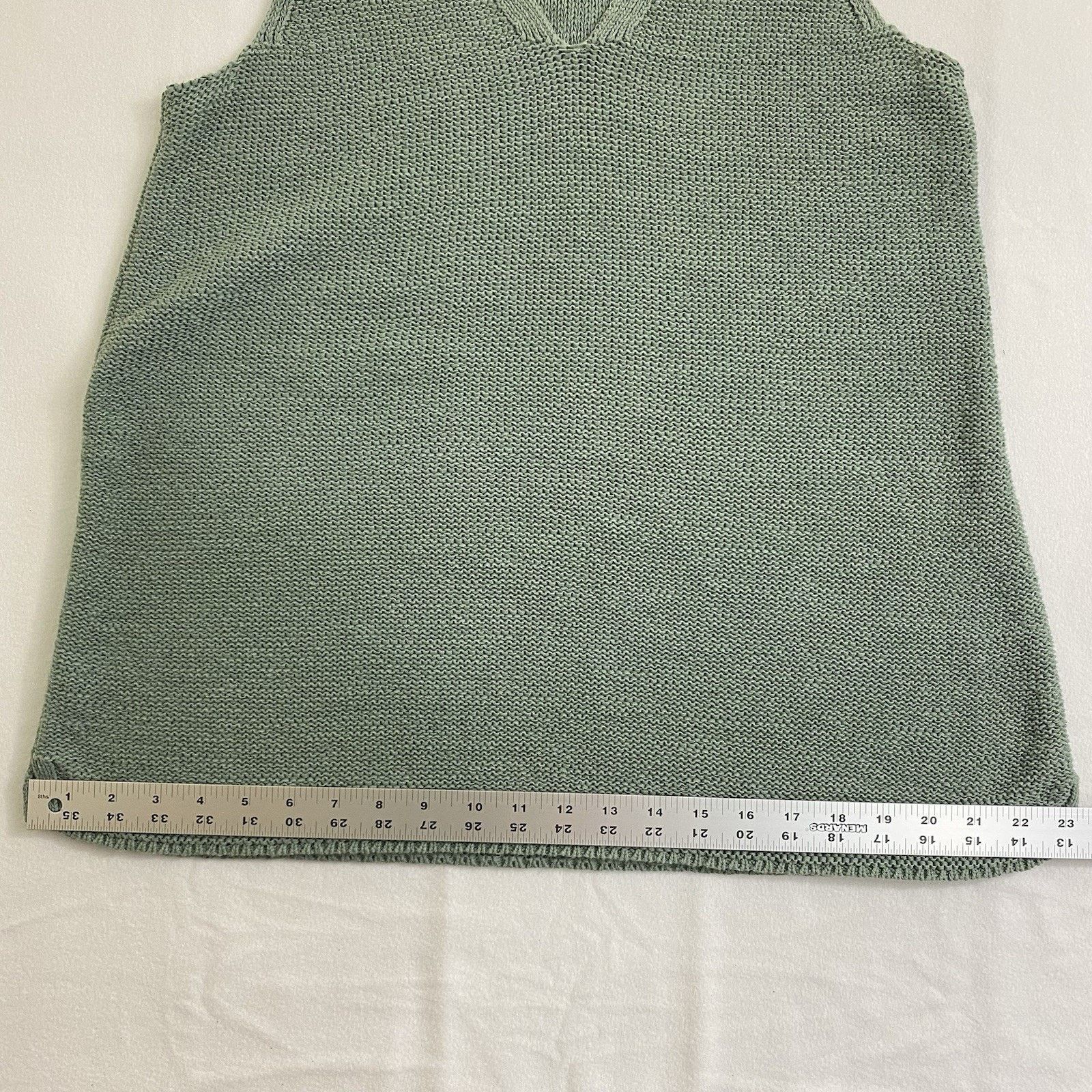 J. Jill J.Jill Marled green textured V-neck Tank Top Womens Large Size L / US 10 / IT 46 - 5 Thumbnail