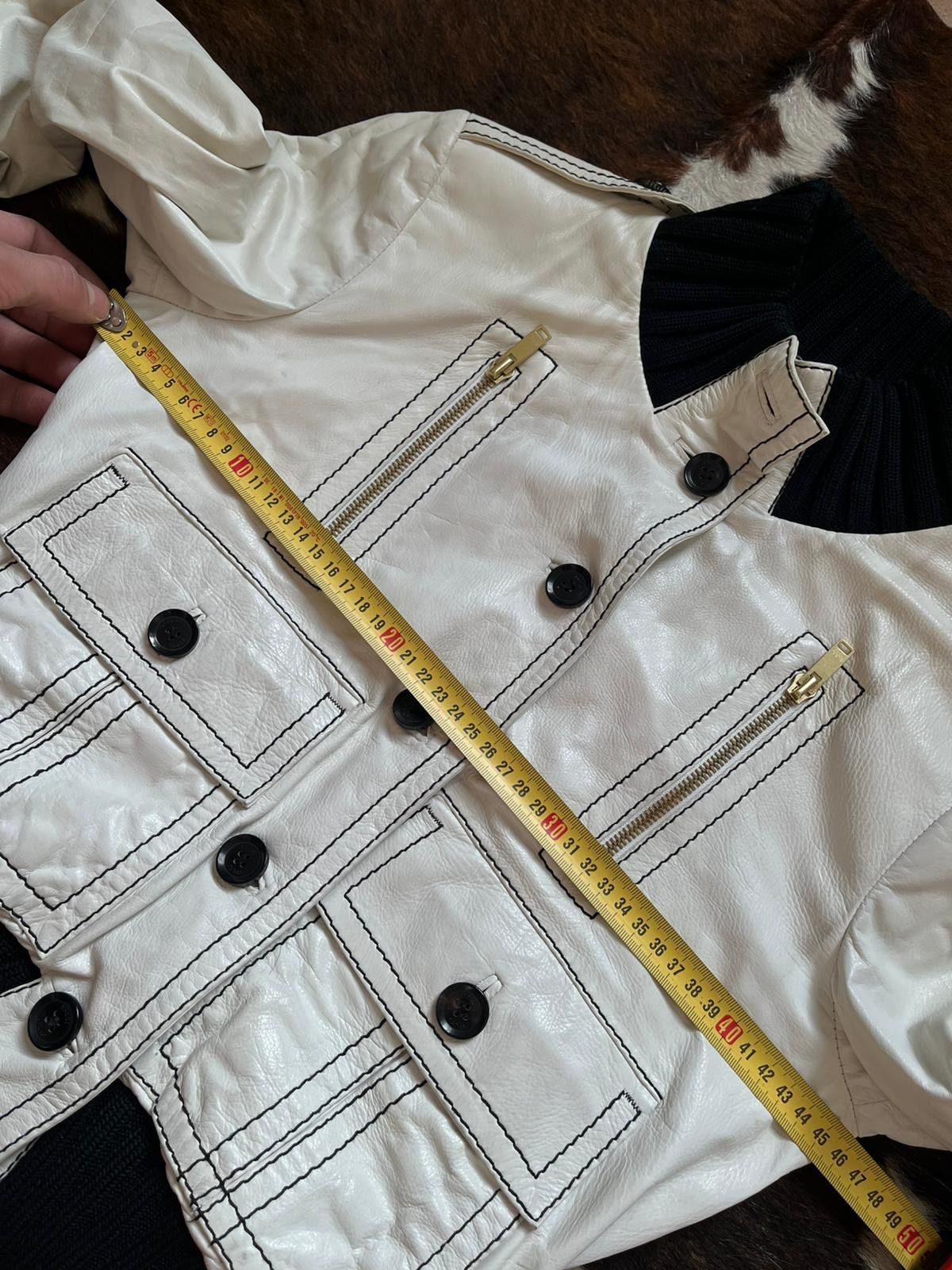 Gucci Gucci 2006 Genuine Leather Pockets Cropped Madonna Jacket Size XS / US 0-2 / IT 36-38 - 13 Thumbnail
