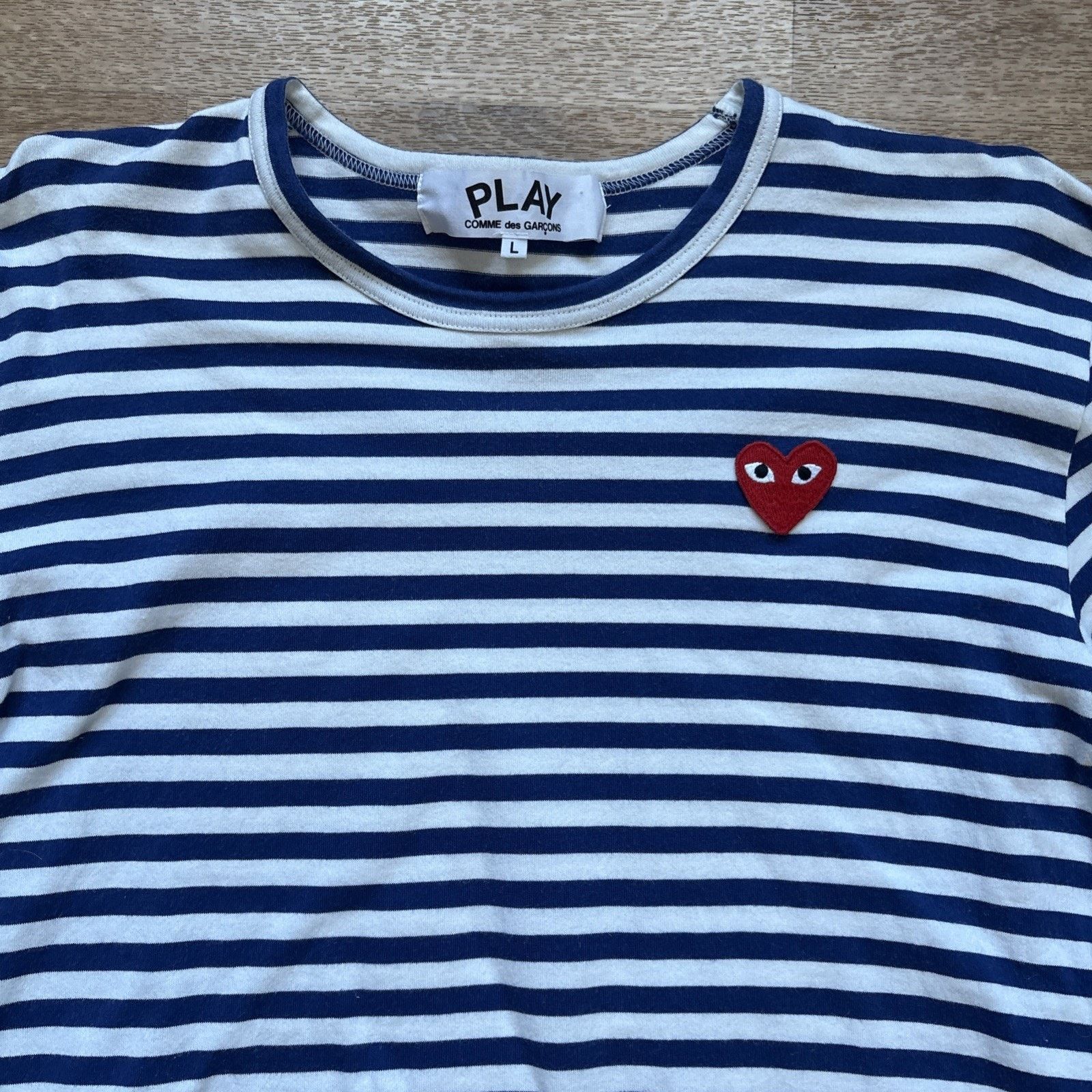 Comme des Garcons PLAY COMME DES GARCONS Long Sleeve Striped Tee Men’s L Japan Size US L / EU 52-54 / 3 - 3 Thumbnail