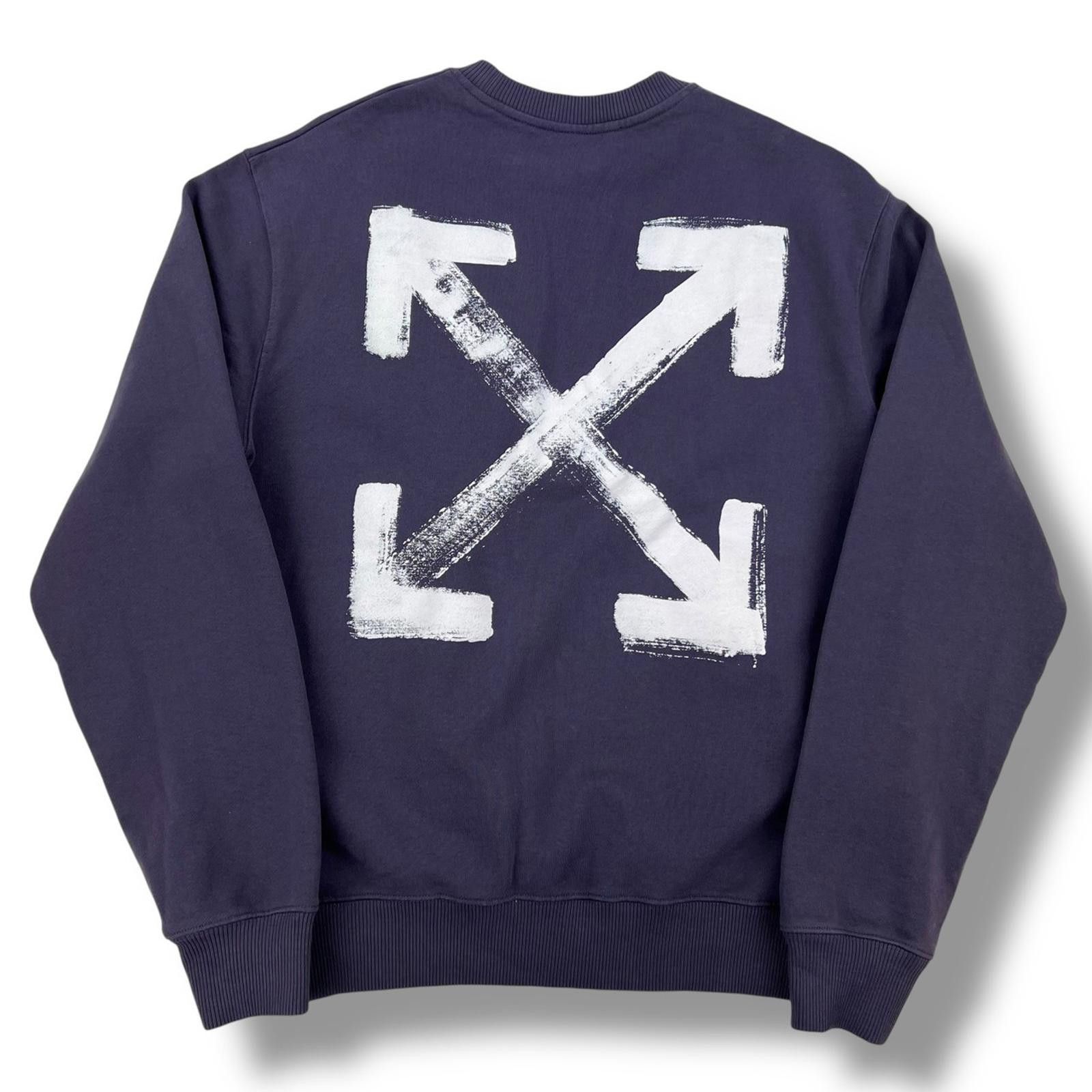 Off-White Off-White Brushed Arrows Purple Sweatshirt Size US M / EU 48-50 / 2 - 3 Thumbnail