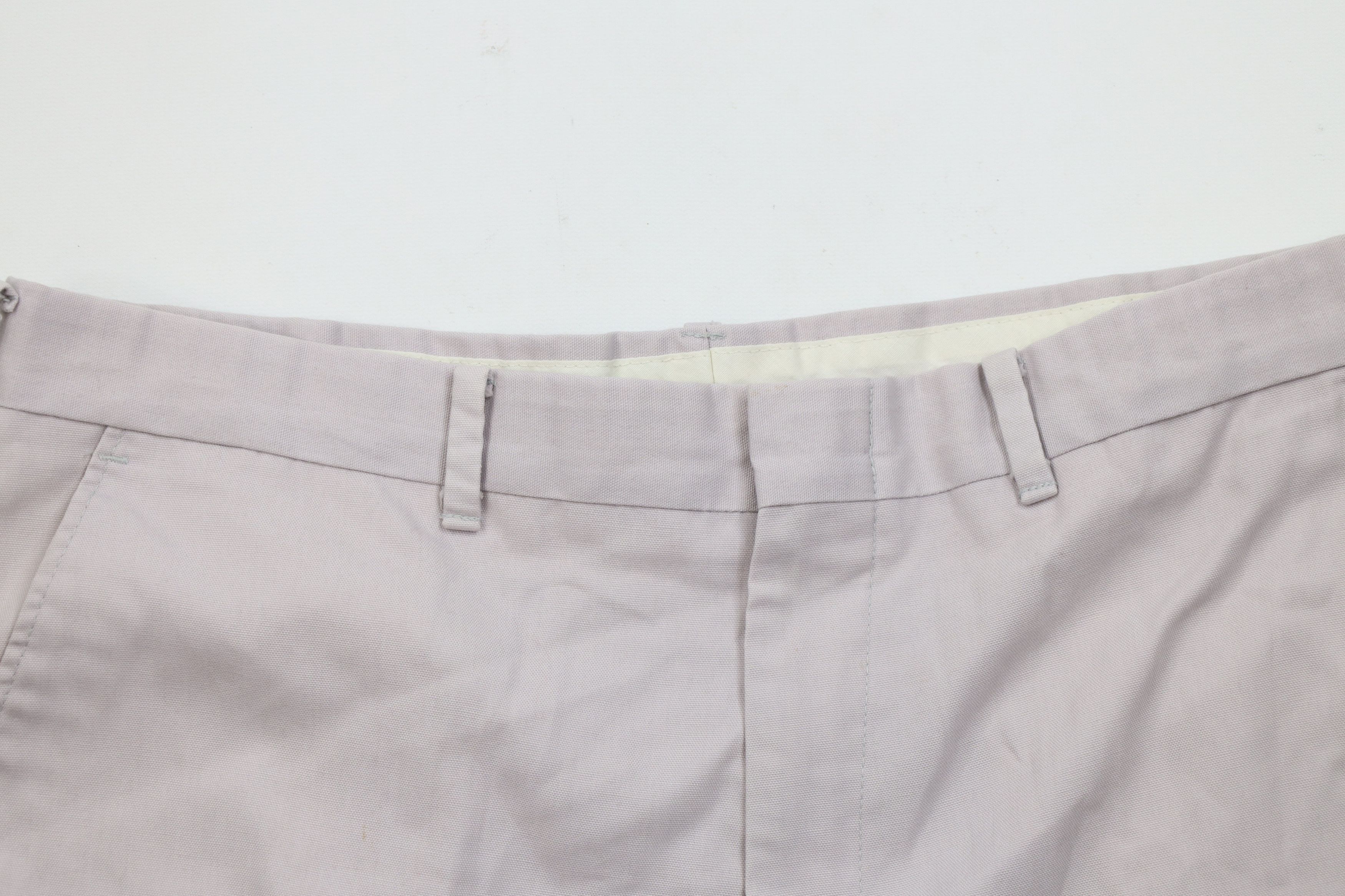 Vintage Vintage 70s Streetwear Above Knee Chino Shorts Light Purple Size US 36 / EU 52 - 2 Thumbnail