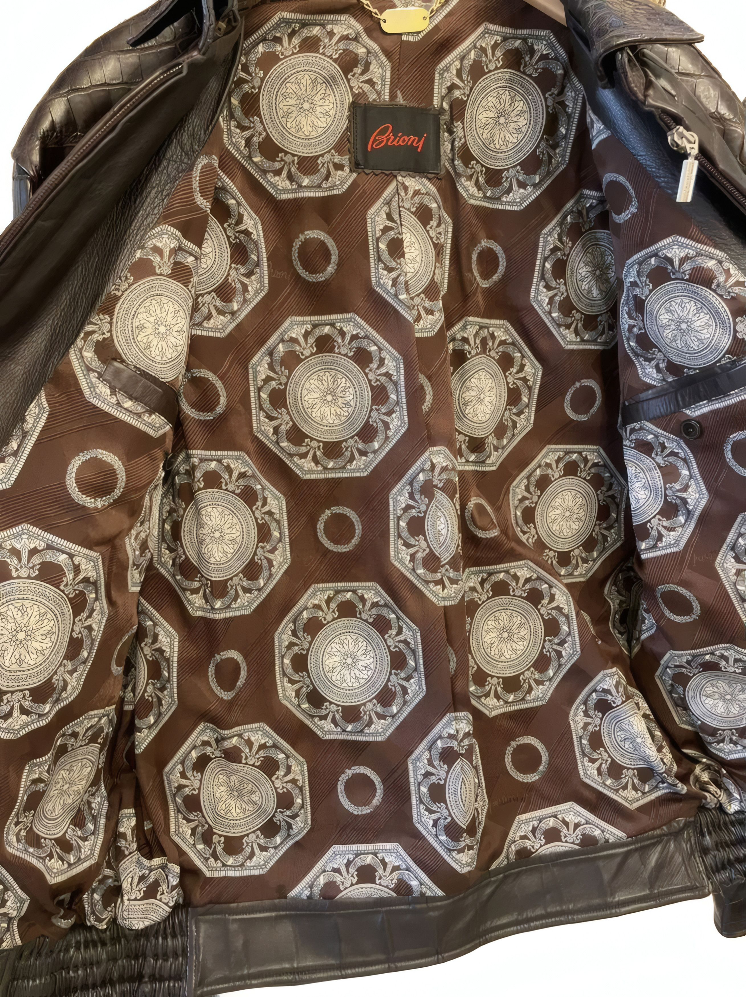 Brioni Genuine Crocodile Leather Jacket