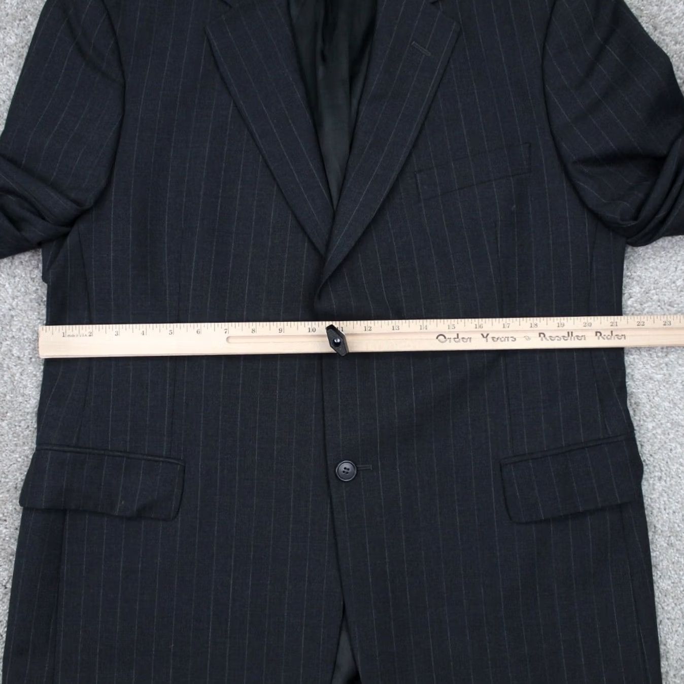 Brooks Brothers Brooks Brothers Blazer Mens 44R Wool Gray 2-Button Single-Breasted Regular Fit Jacket Size 44R - 5 Thumbnail