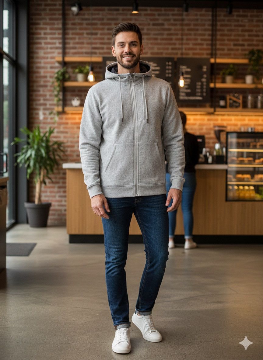 Lululemon Lululemon Men’s M Gray City Sweat Full Zip Hoodie Jacket Size US M / EU 48-50 / 2 - 1 Thumbnail