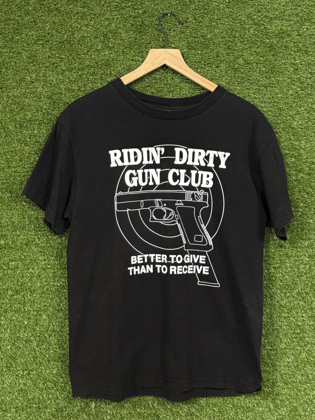 Vintage Ridin Dirty Gun Club Pistol Glock Target Tee Punk Grunge Size US M / EU 48-50 / 2 - 1 Thumbnail