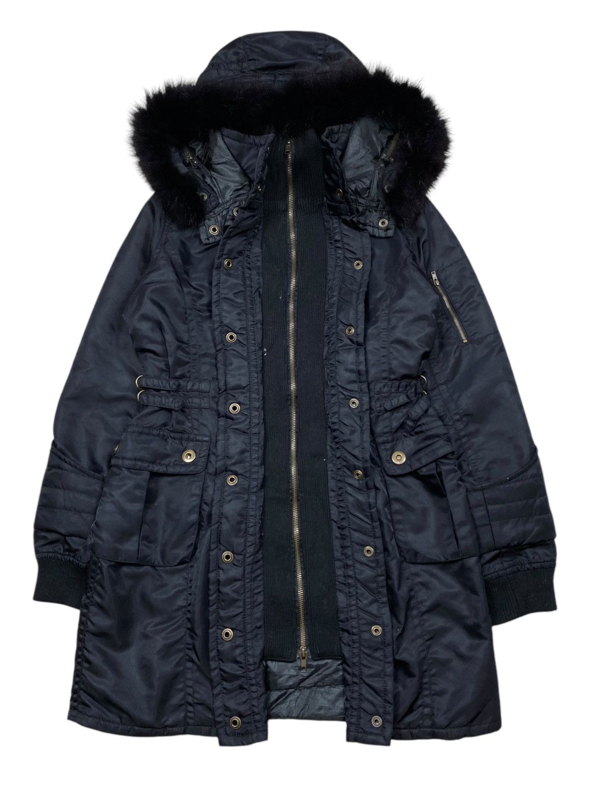 14th Addiction 2000s Lip Service - Fur Hoodie Parka Size US M / EU 48-50 / 2 - 8 Thumbnail