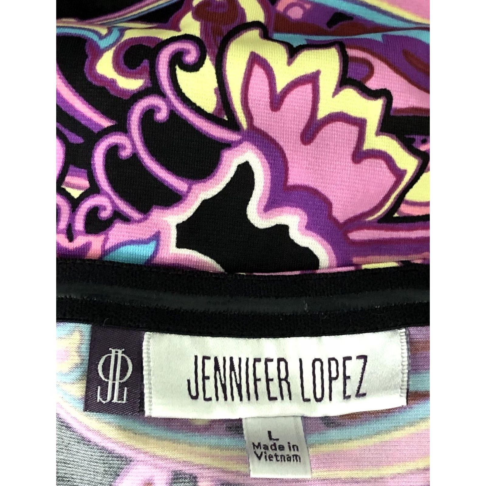 Vintage Vintage Halter top L purple Geometric psychedelic Tie Neck 90s Retro Charm Size L / US 10 / IT 46 - 4 Thumbnail