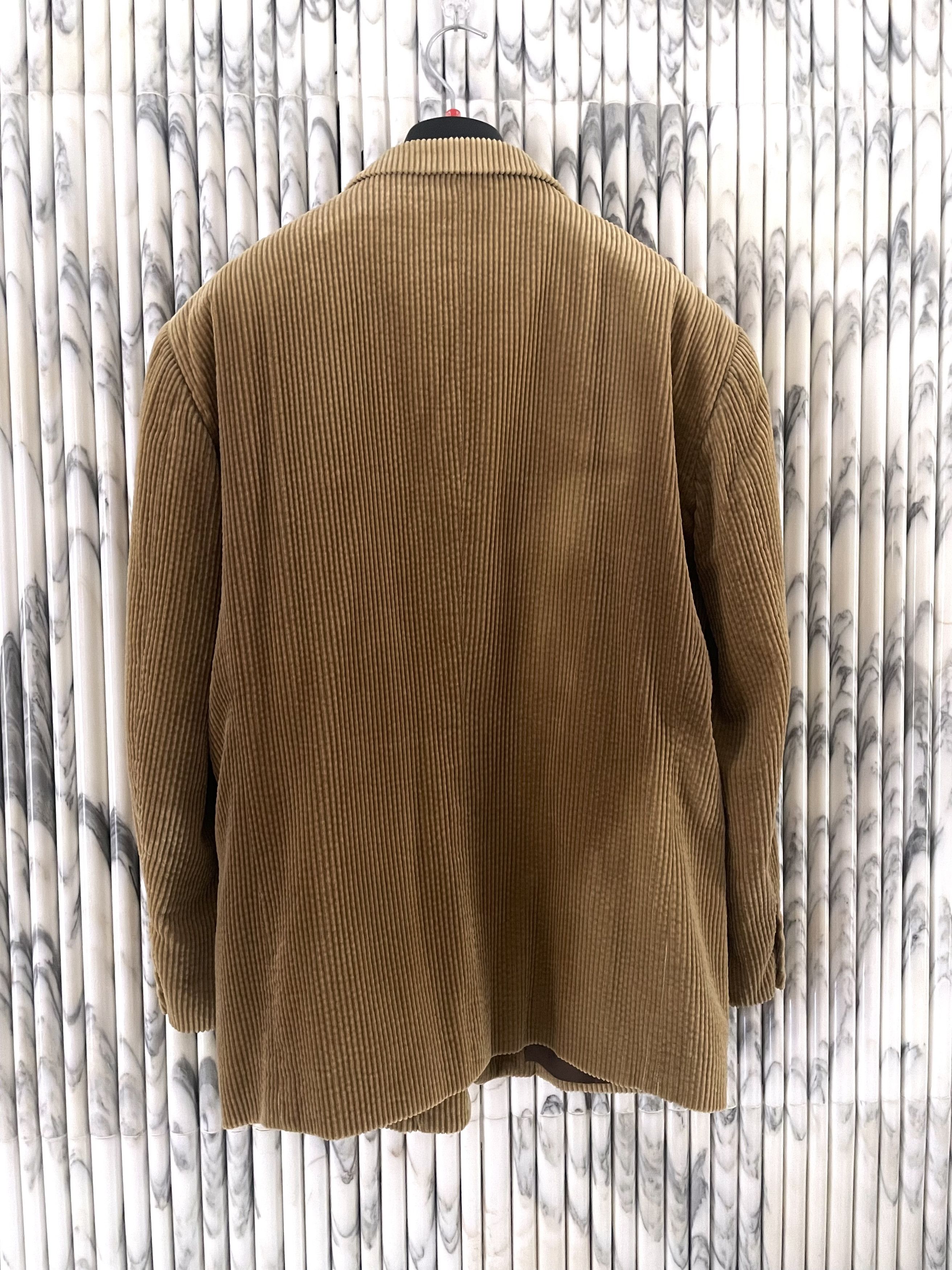 Vintage SLOUCHY BOXY BLAZER IN BEIGE CORDUROY Size 50R - 4 Thumbnail