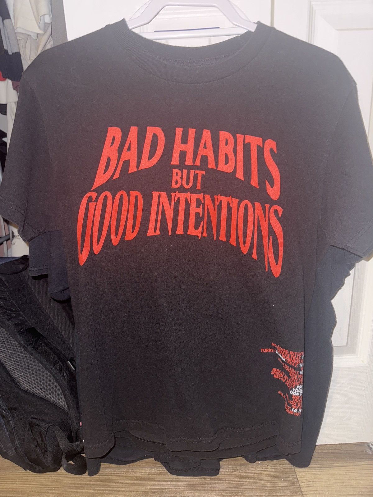 Vlone Vlone 'Bad Habits But Good Intentions' Size US M / EU 48-50 / 2 - 1 Thumbnail